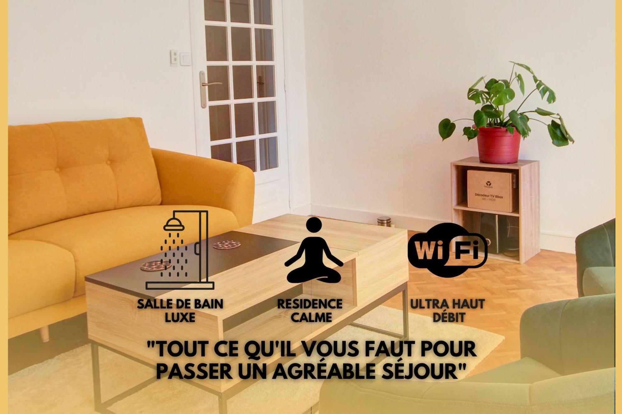 T5 Gare - Parking Prive Gratuit Apartment *